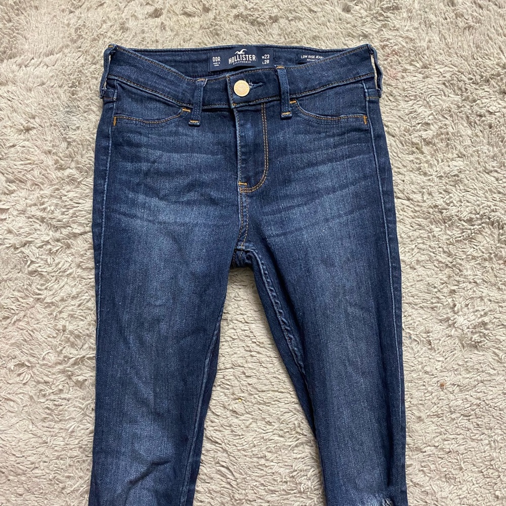 Navy blue jeans